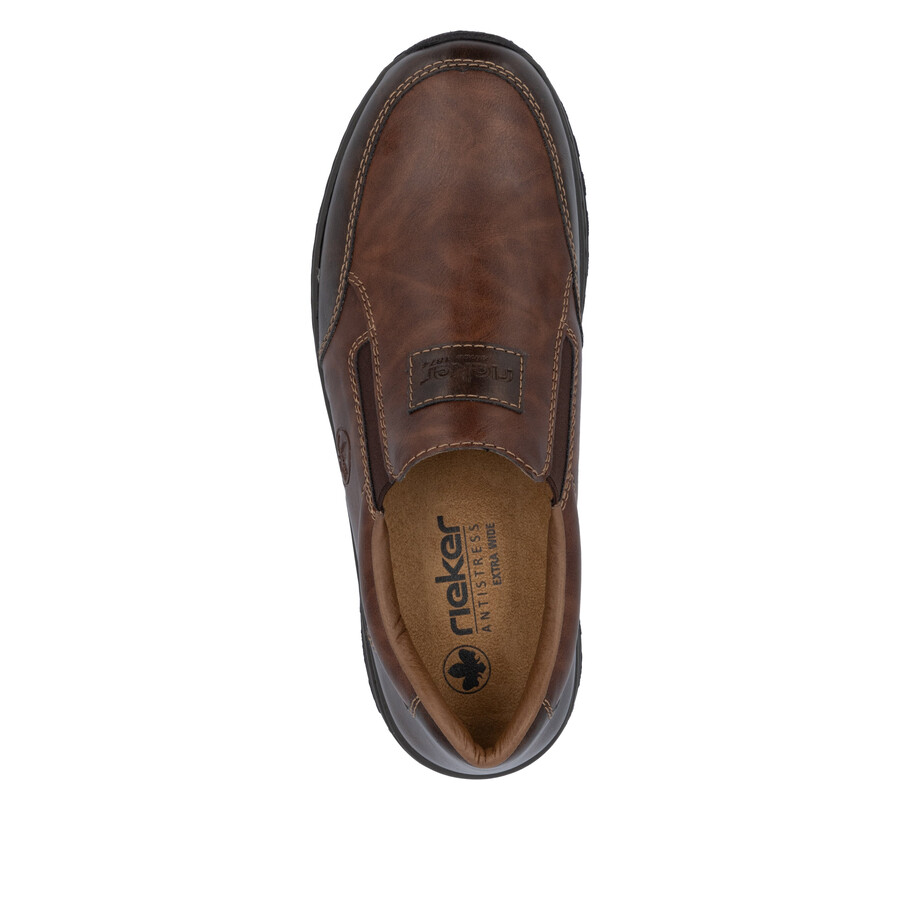 scarpe elasticizzate marroni per uomo rieker 03354-26