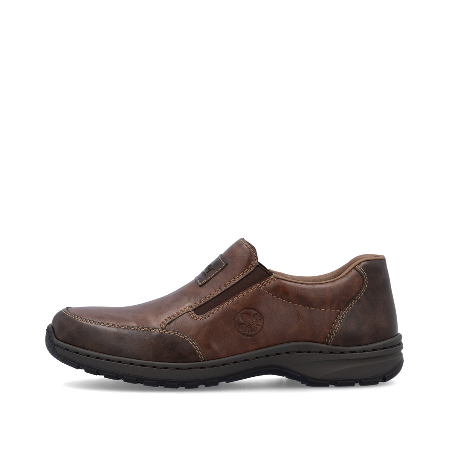 scarpe elasticizzate marroni per uomo rieker 03354-26