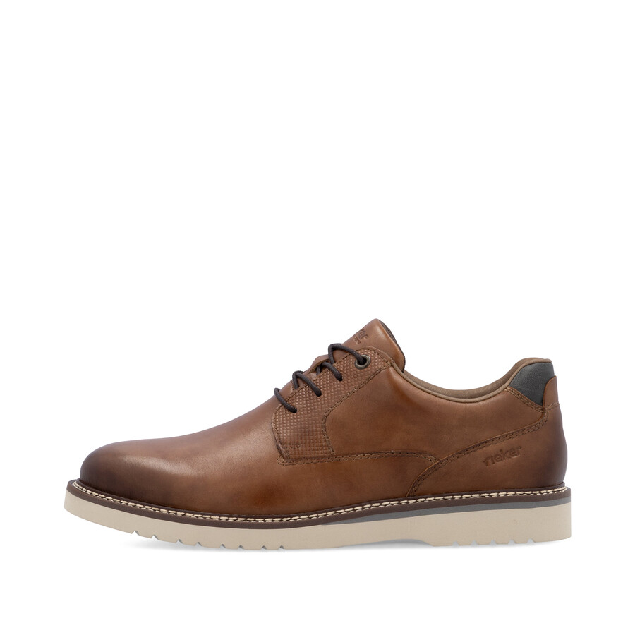 scarpe elasticizzate marroni da uomo rieker 04503-24