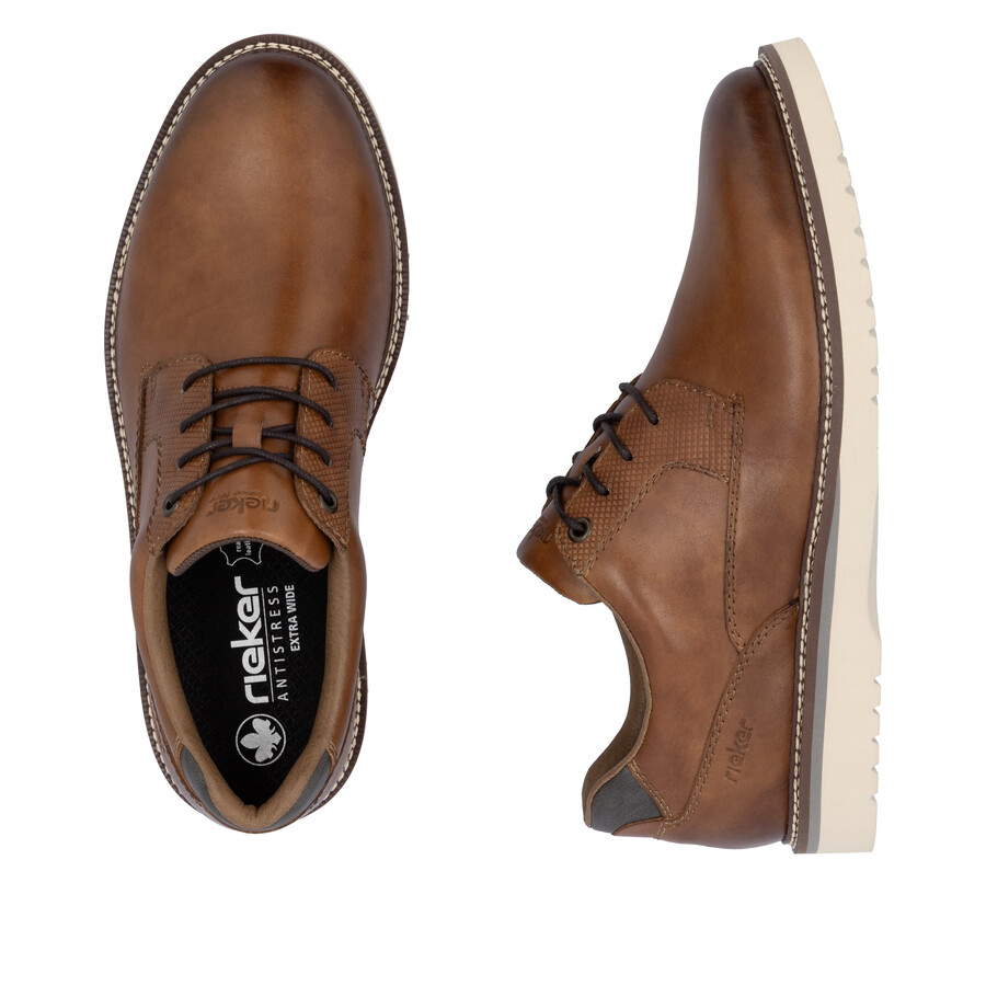 scarpe elasticizzate marroni da uomo rieker 04503-24