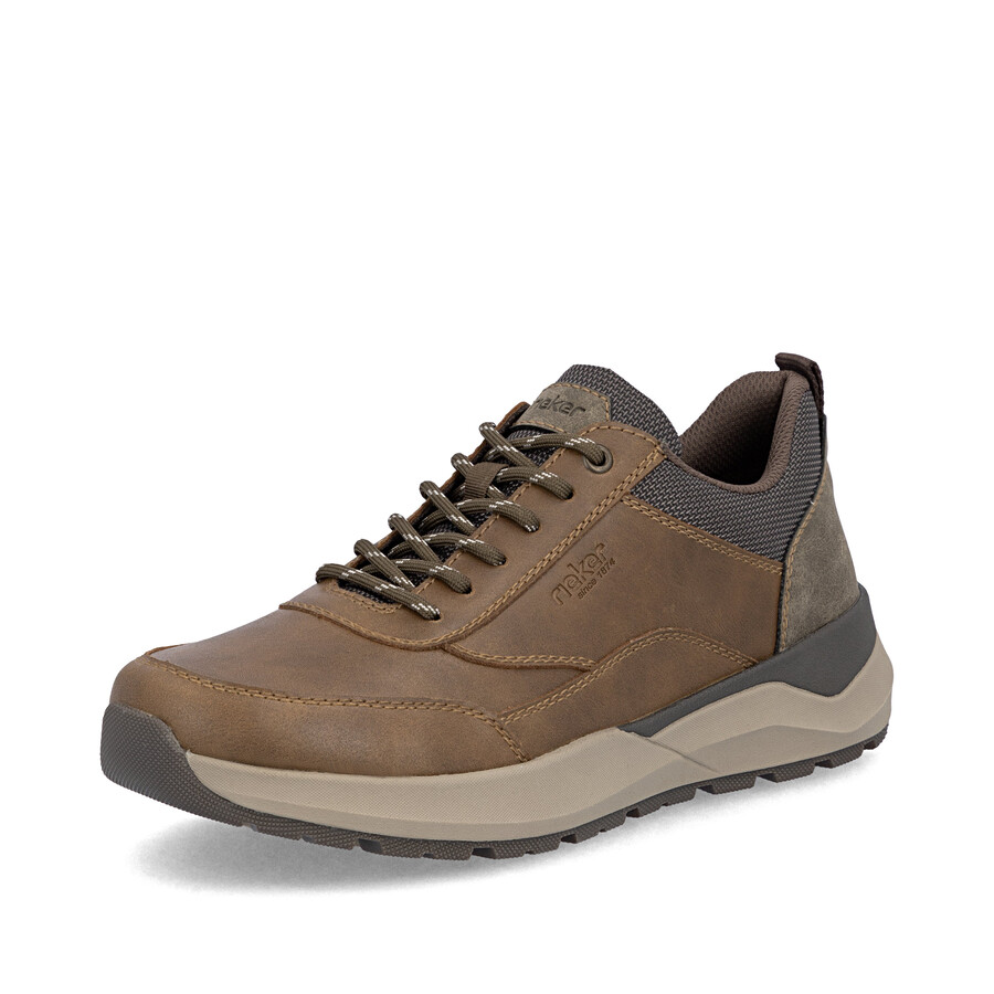 scarpe marroni con cerniera per uomo rieker 06000-22