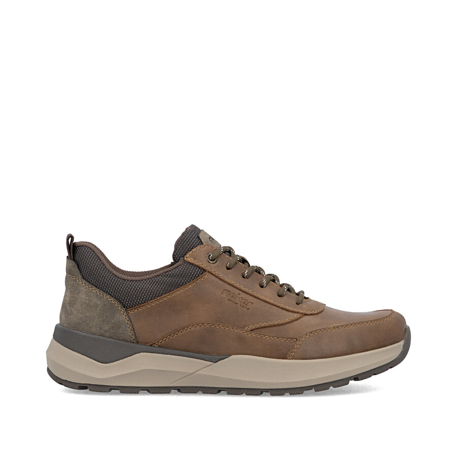 scarpe marroni con cerniera per uomo rieker 06000-22