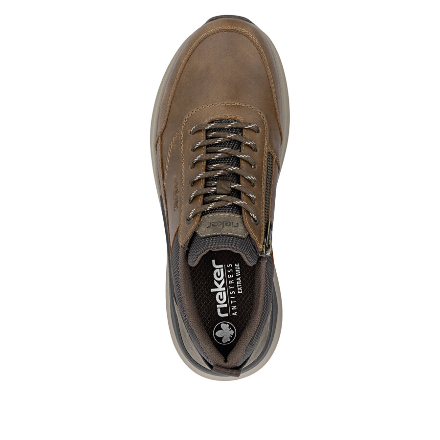 scarpe marroni con cerniera per uomo rieker 06000-22