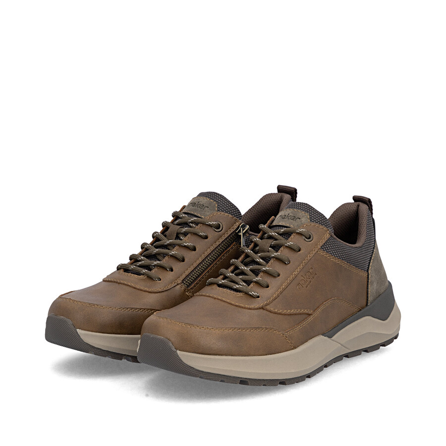 scarpe marroni con cerniera per uomo rieker 06000-22