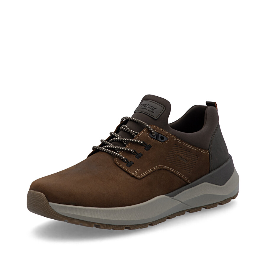 scarpe elasticizzate marroni per uomo rieker 06050-22