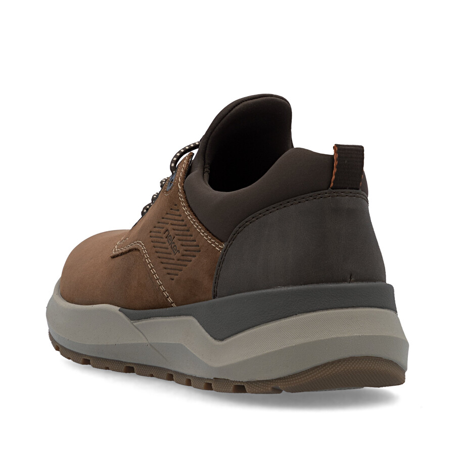 scarpe elasticizzate marroni per uomo rieker 06050-22