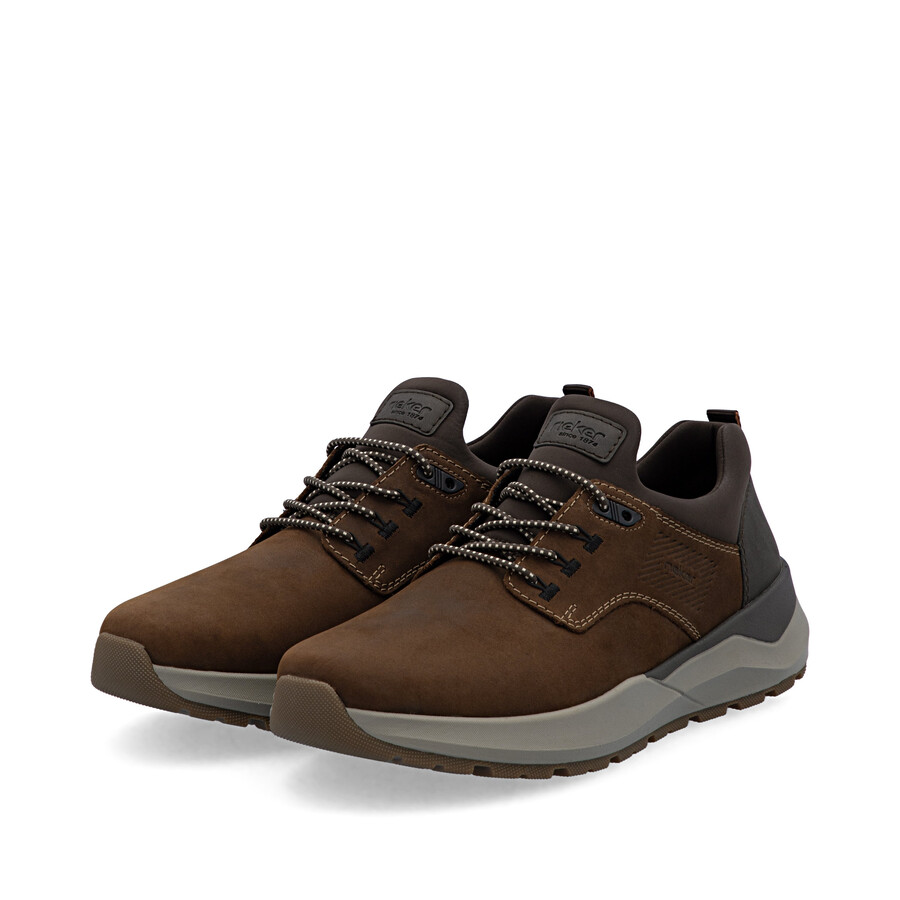 scarpe elasticizzate marroni per uomo rieker 06050-22