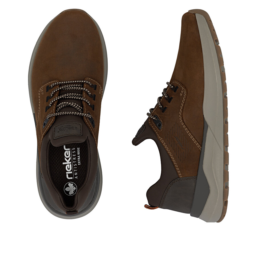 scarpe elasticizzate marroni per uomo rieker 06050-22