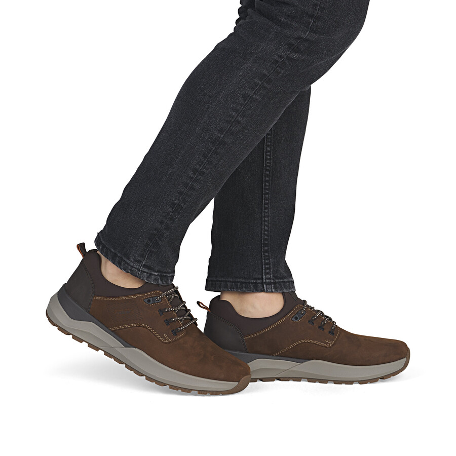 scarpe elasticizzate marroni per uomo rieker 06050-22