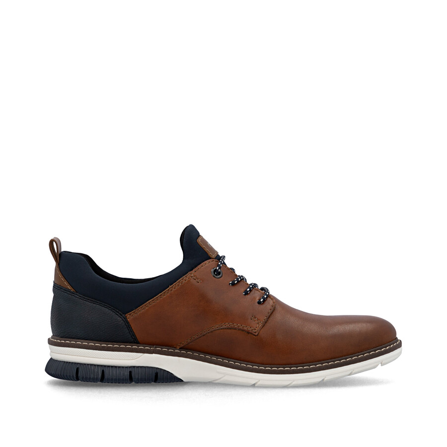 scarpe elasticizzate marroni da uomo rieker 14454-22