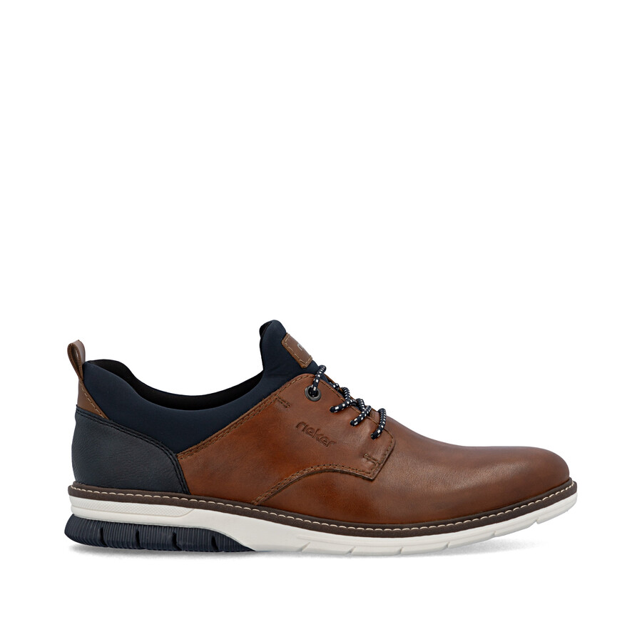 scarpe elasticizzate marroni da uomo rieker 14454-22