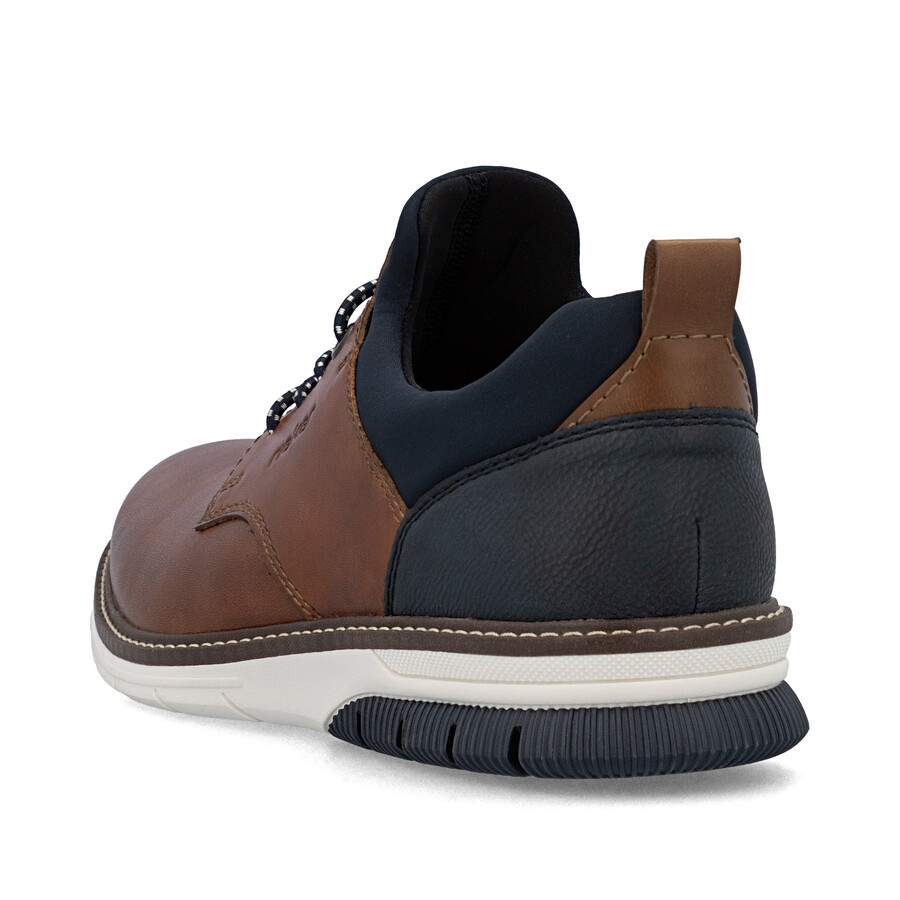 scarpe elasticizzate marroni da uomo rieker 14454-22