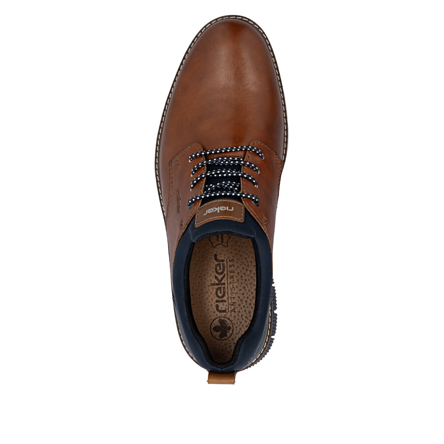 scarpe elasticizzate marroni da uomo rieker 14454-22