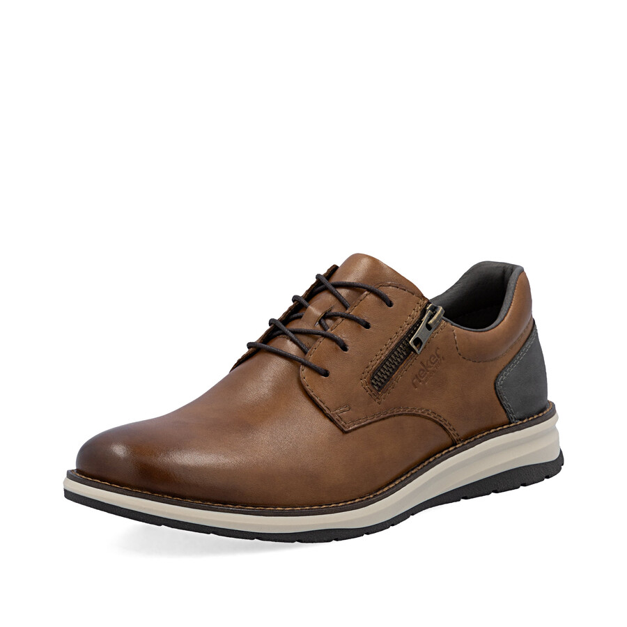 scarpe marroni con cerniera per uomo rieker 14706-24