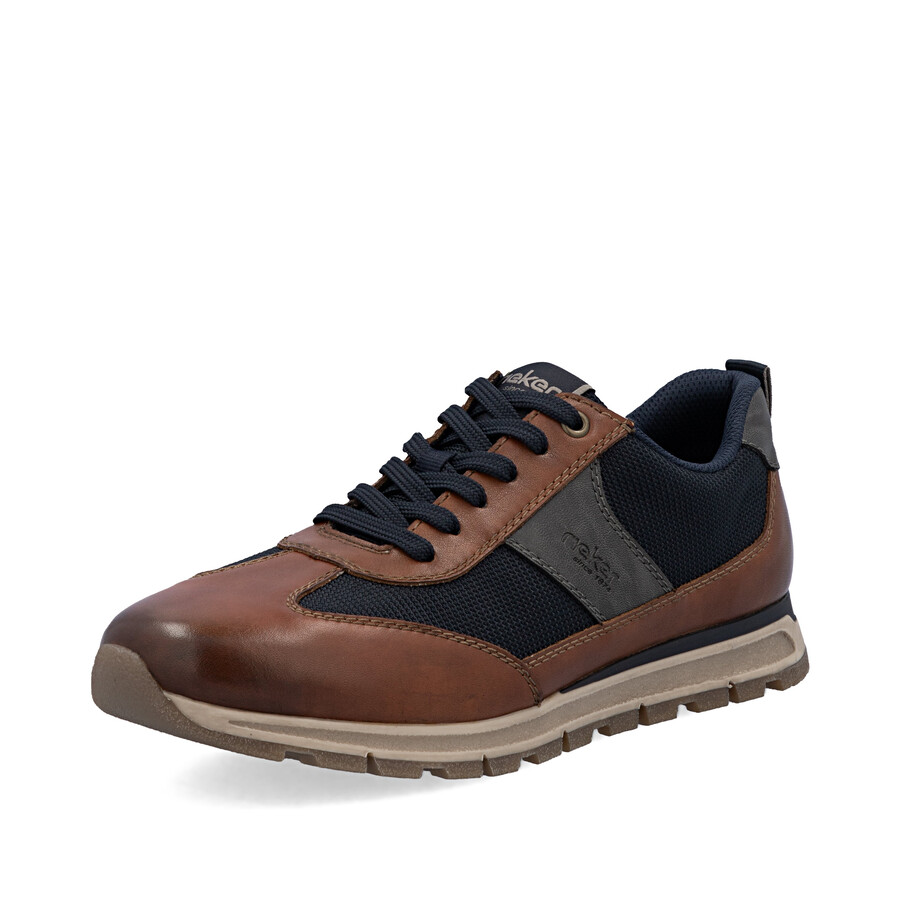 scarpe marroni con cerniera per uomo rieker b0507-24