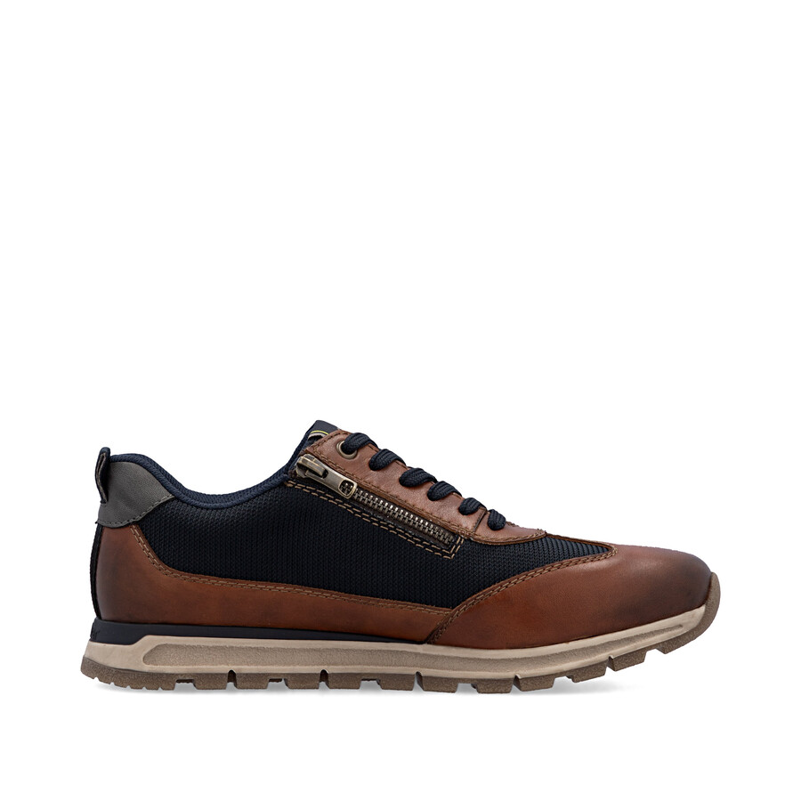 scarpe marroni con cerniera per uomo rieker b0507-24