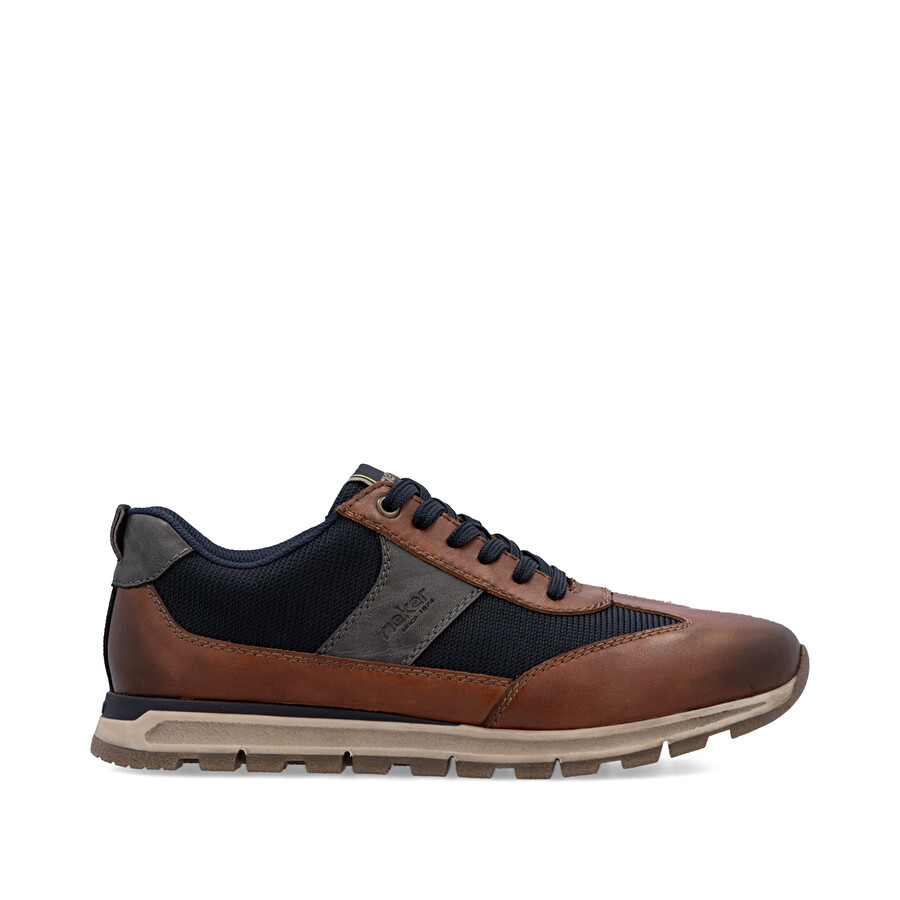 scarpe marroni con cerniera per uomo rieker b0507-24