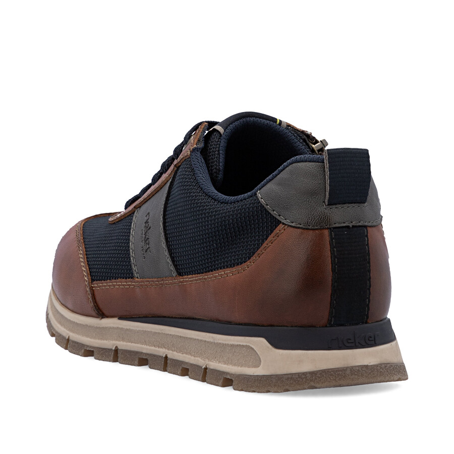 scarpe marroni con cerniera per uomo rieker b0507-24