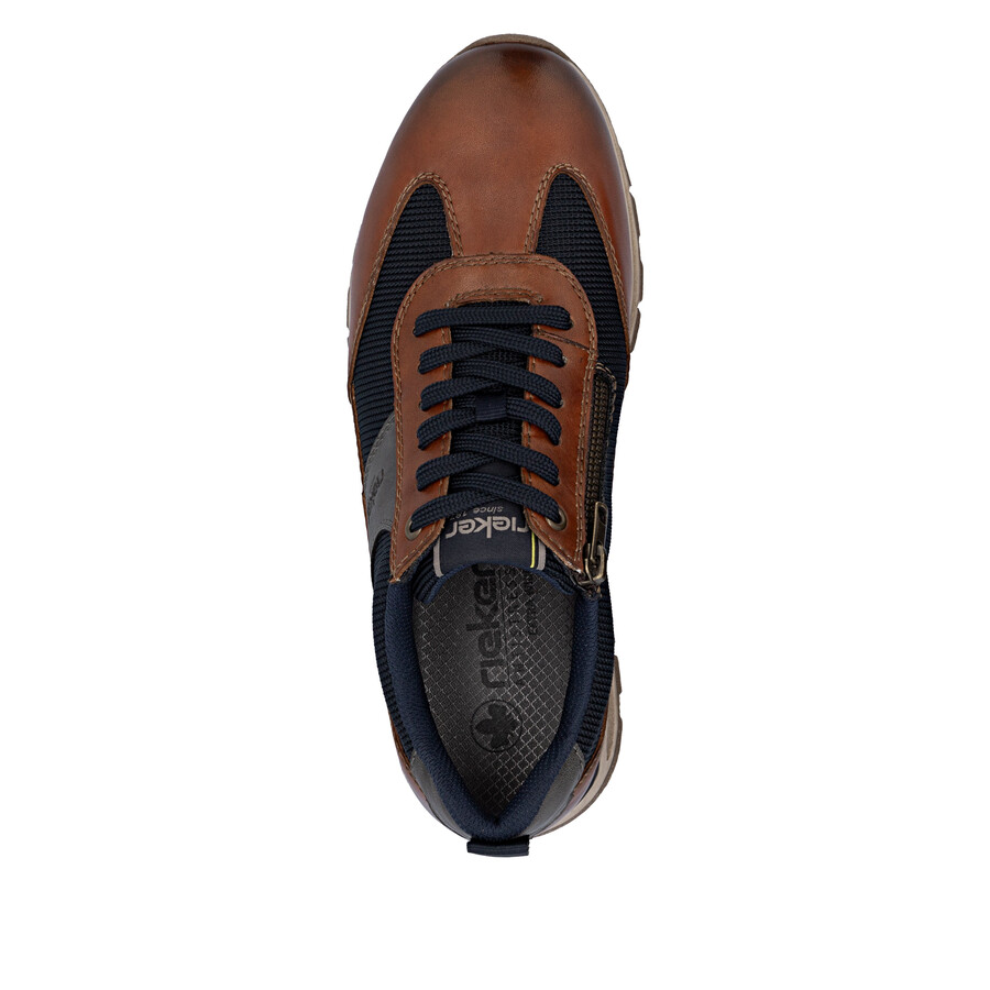 scarpe marroni con cerniera per uomo rieker b0507-24