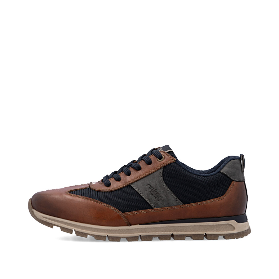 scarpe marroni con cerniera per uomo rieker b0507-24