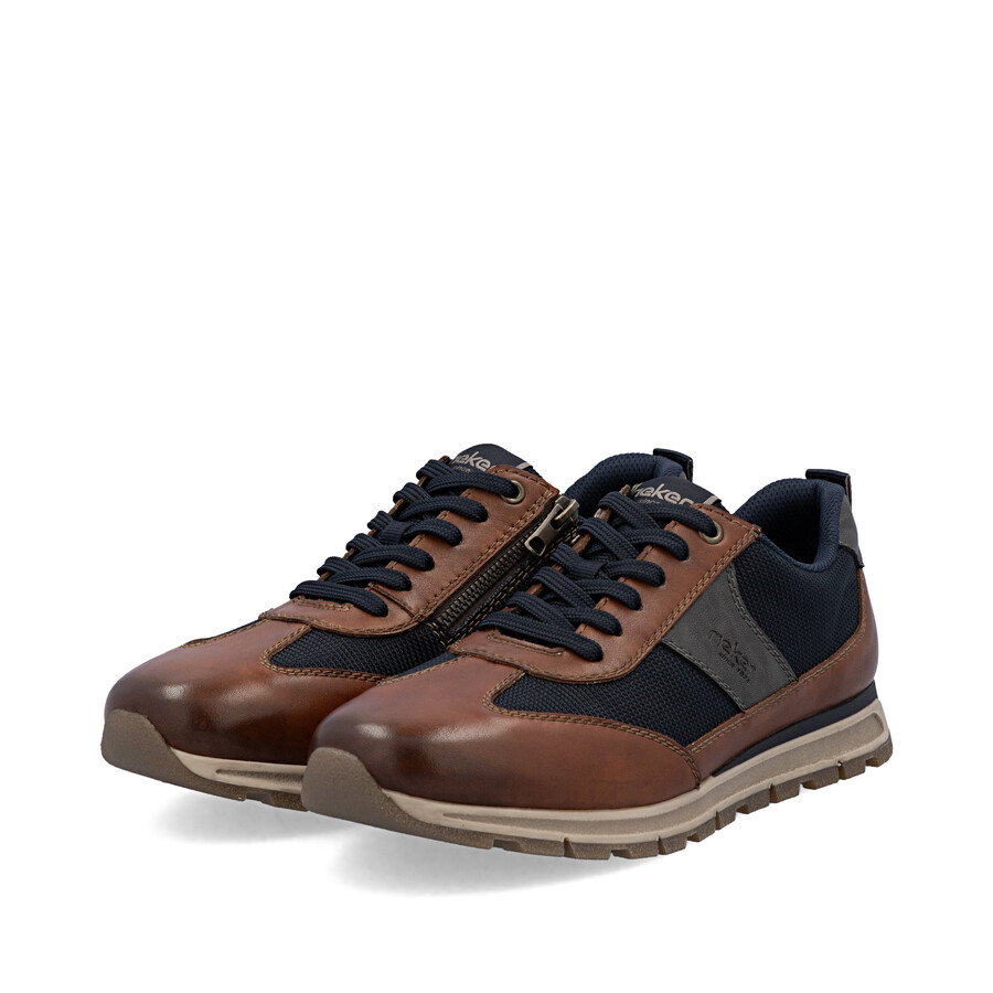 scarpe marroni con cerniera per uomo rieker b0507-24