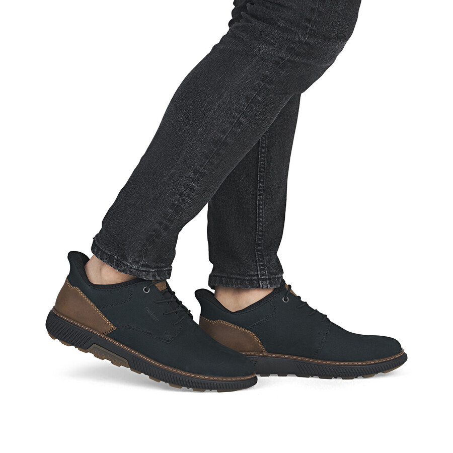 scarpe elasticizzate blu da uomo rieker b3357-15