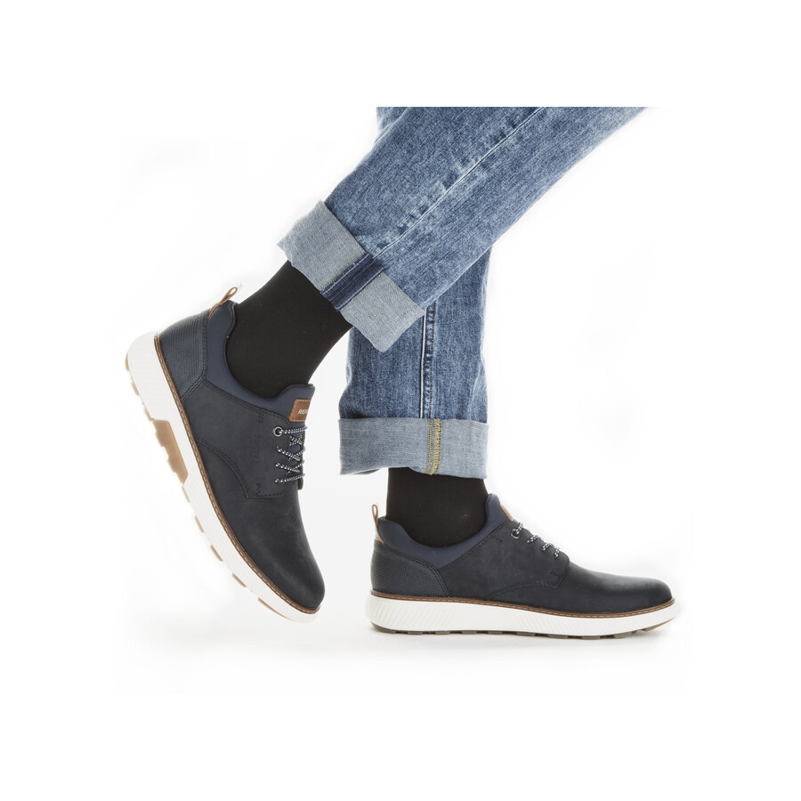 scarpe elasticizzate blu da uomo rieker b3360-14