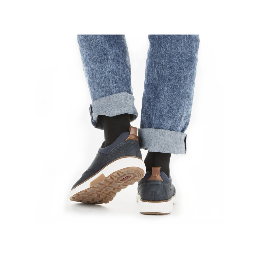 scarpe elasticizzate blu da uomo rieker b3360-14