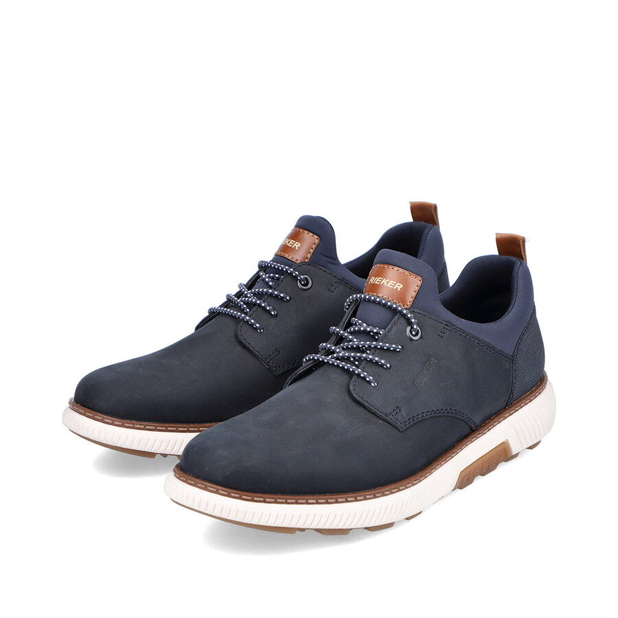 scarpe elasticizzate blu da uomo rieker b3360-14