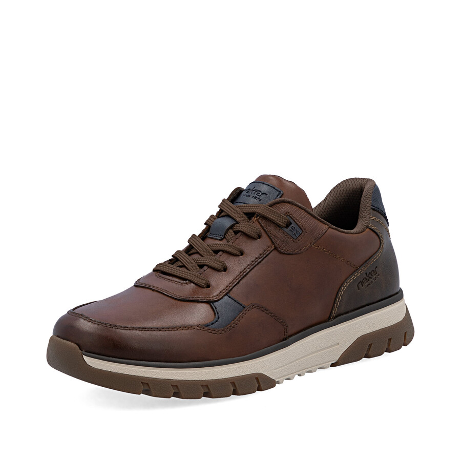 scarpe marroni con cerniera per uomo rieker b9301-25