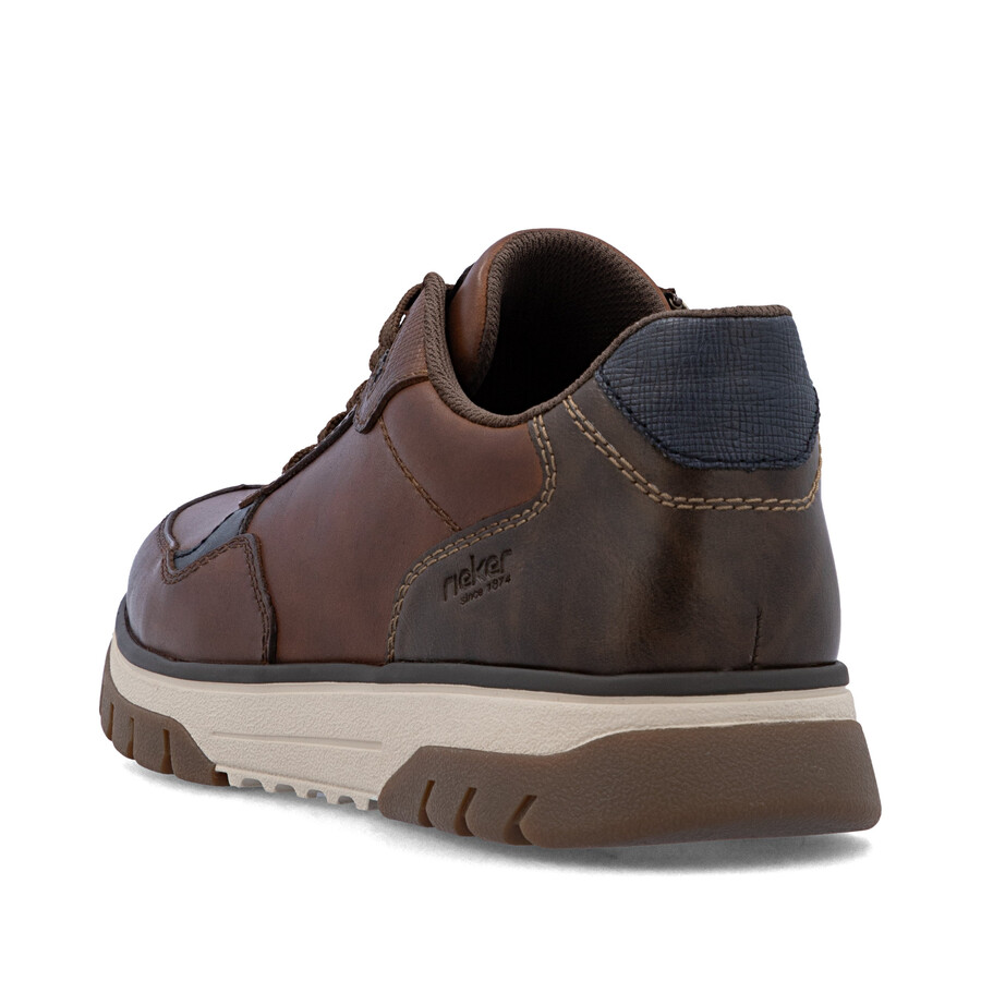 scarpe marroni con cerniera per uomo rieker b9301-25