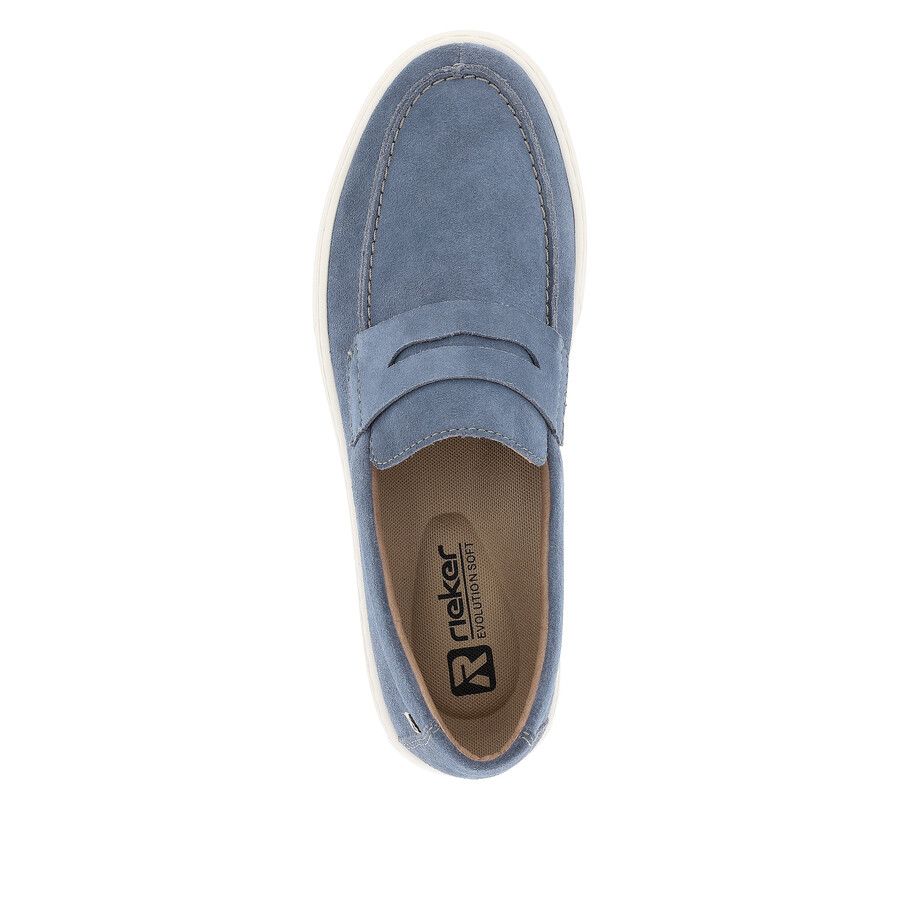 scarpe slip-on blu da uomo rieker sport u0703-14