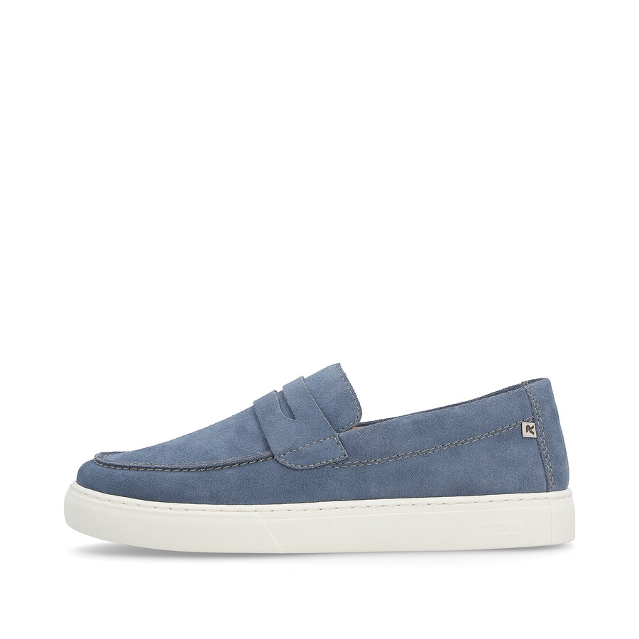 scarpe slip-on blu da uomo rieker sport u0703-14