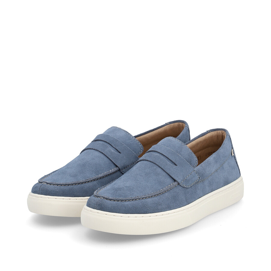 scarpe slip-on blu da uomo rieker sport u0703-14