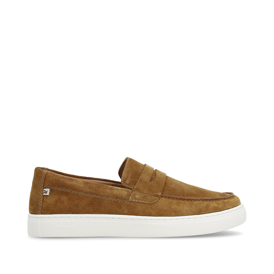 scarpe slip-on marroni da uomo rieker sport u0703-22