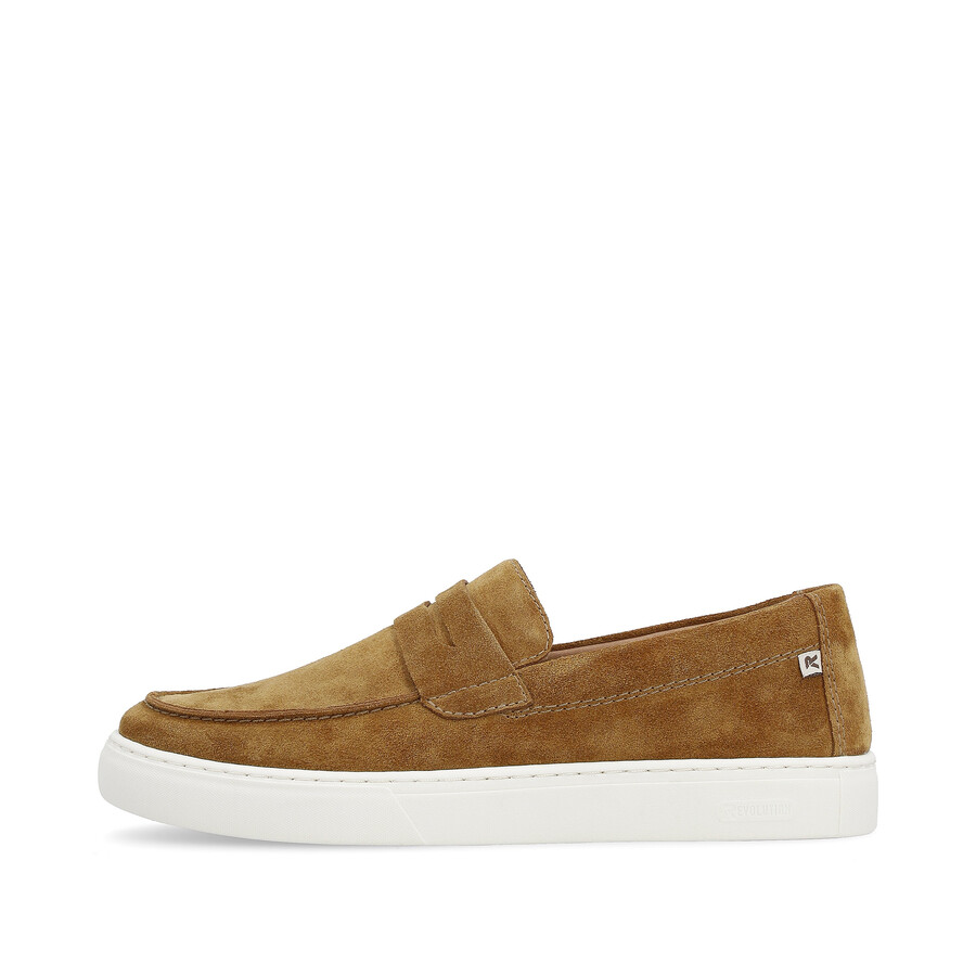 scarpe slip-on marroni da uomo rieker sport u0703-22