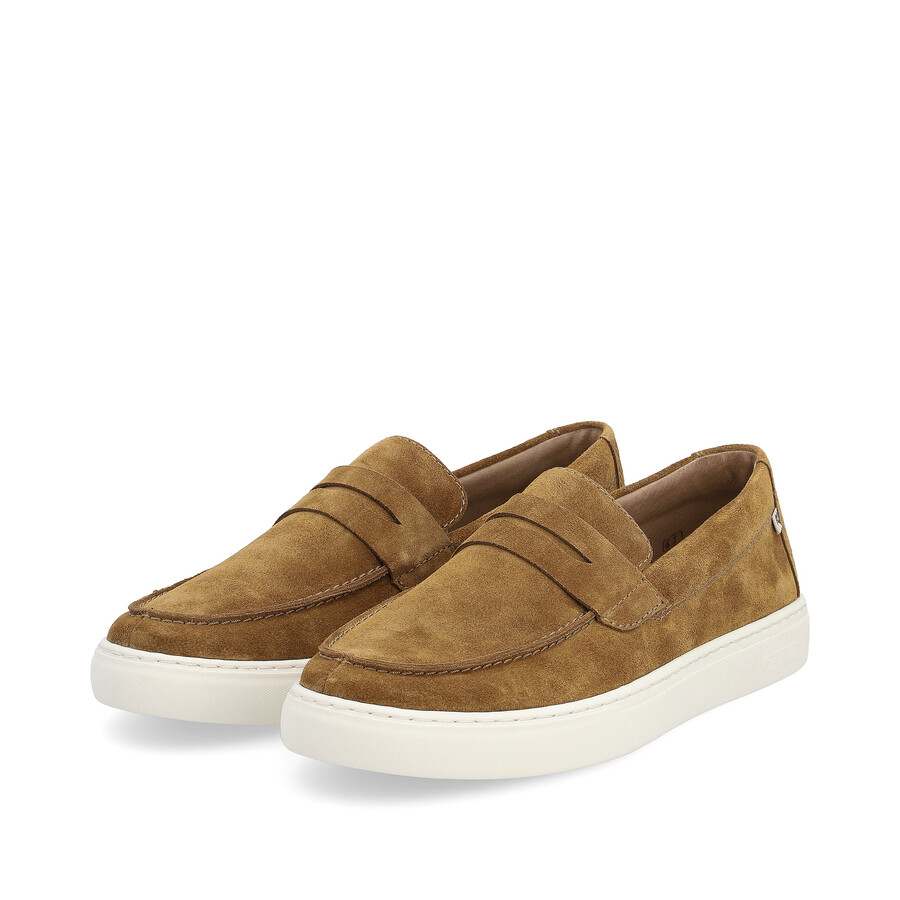 scarpe slip-on marroni da uomo rieker sport u0703-22