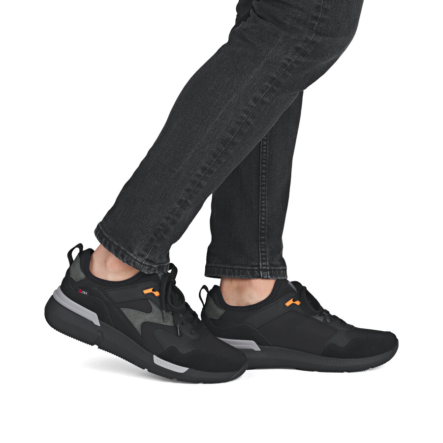 scarpe elasticizzate nere da uomo rieker sport u1403-01