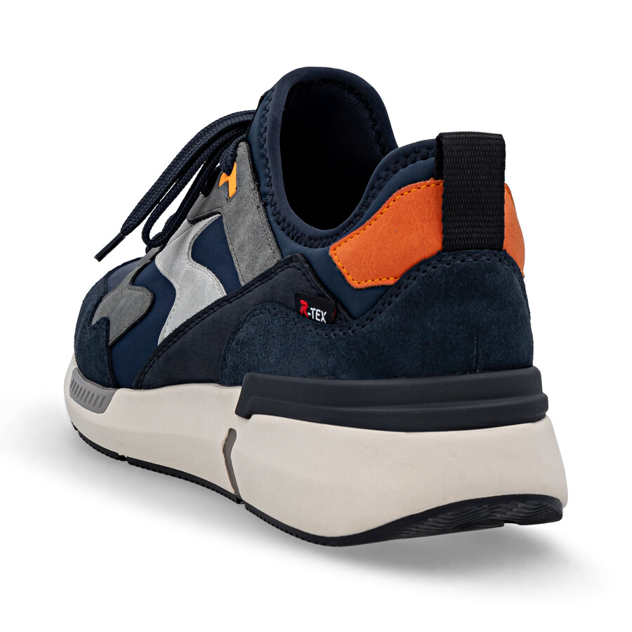 scarpe da ginnastica blu da uomo rieker sport u1403-15