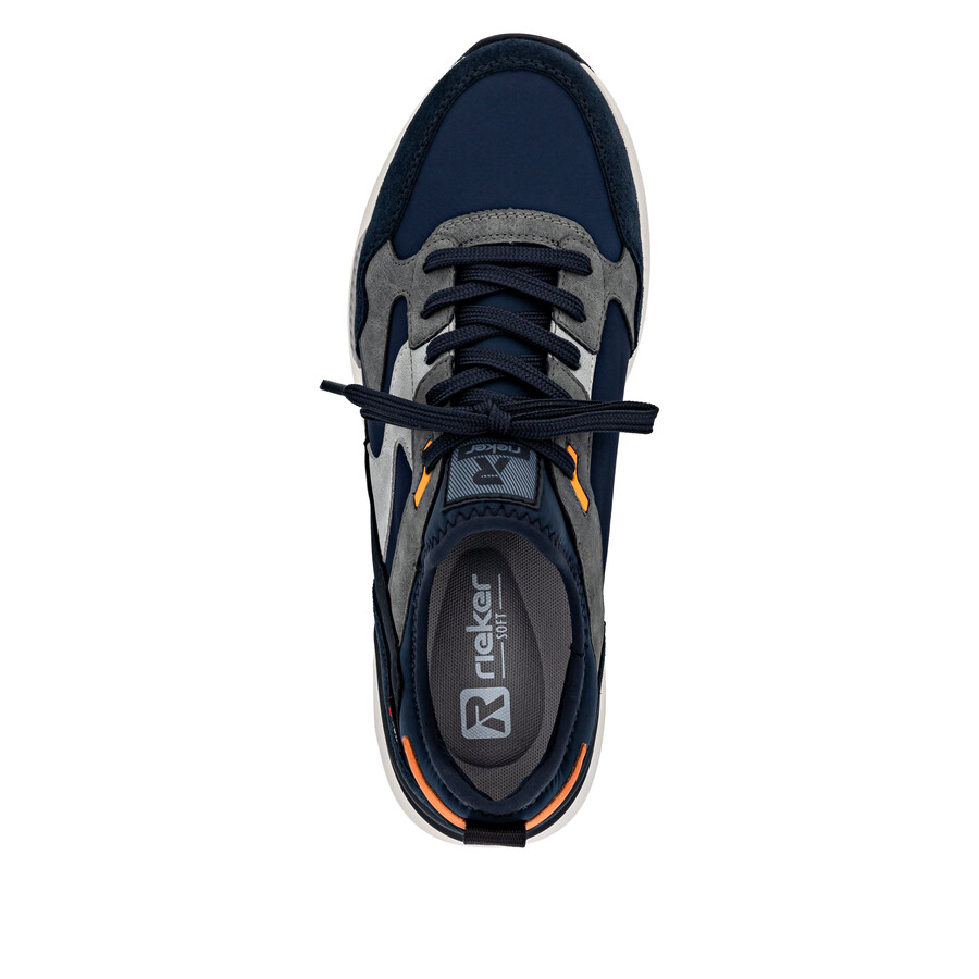 scarpe da ginnastica blu da uomo rieker sport u1403-15