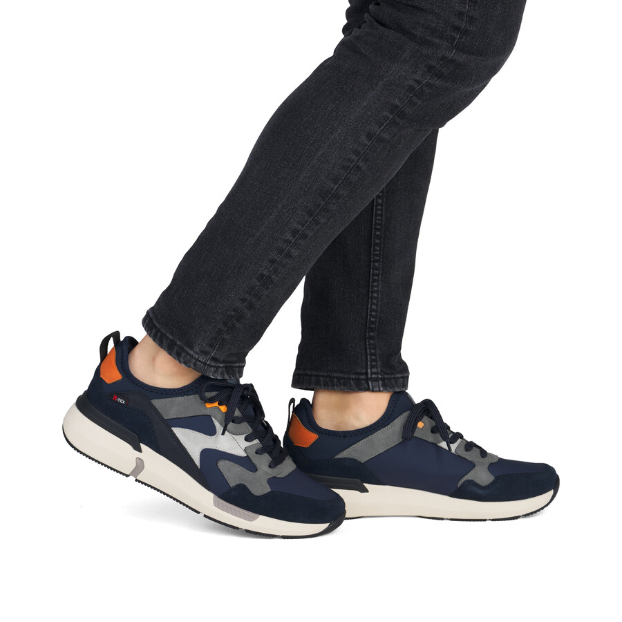 scarpe da ginnastica blu da uomo rieker sport u1403-15