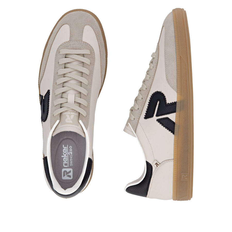 scarpe da ginnastica beige da uomo rieker sport u2200-60
