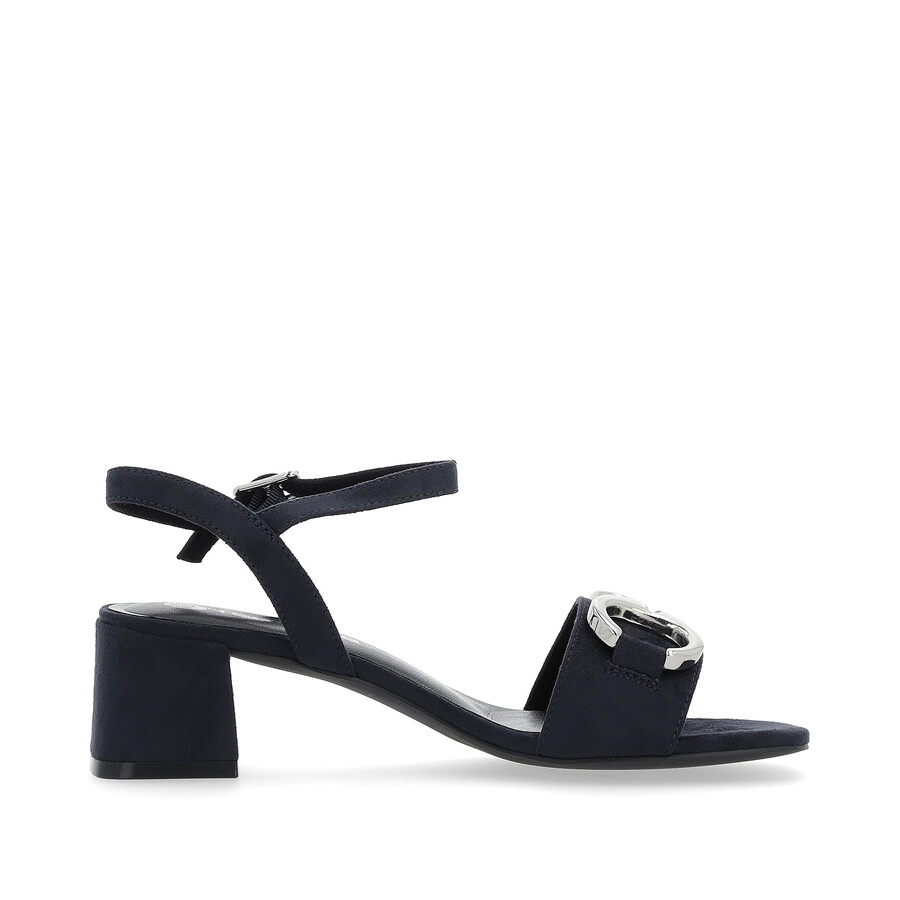 sandali con fibbia blu da donna remonte d1l50-14