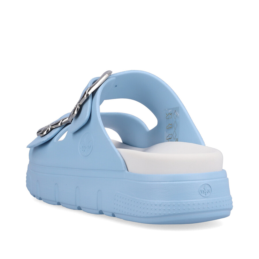 sandali con fibbia blu da donna rieker p2180-10