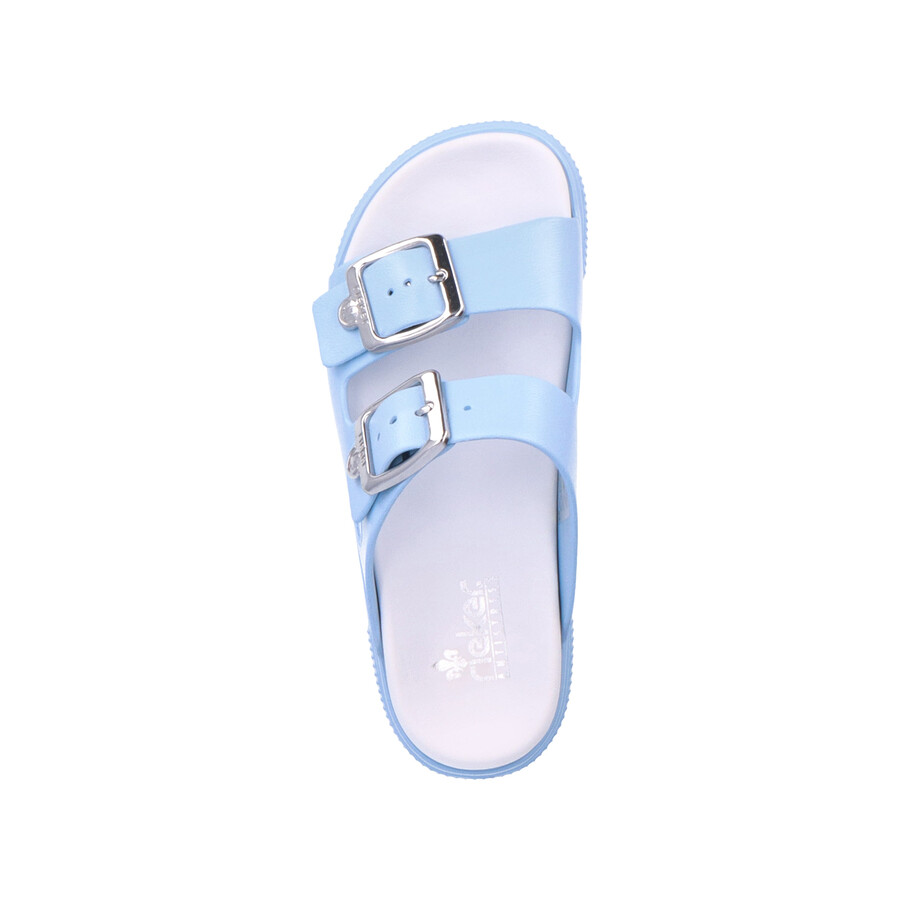 sandali con fibbia blu da donna rieker p2180-10