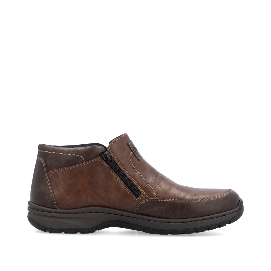 stivali marroni con cerniera per uomo rieker 03352-24