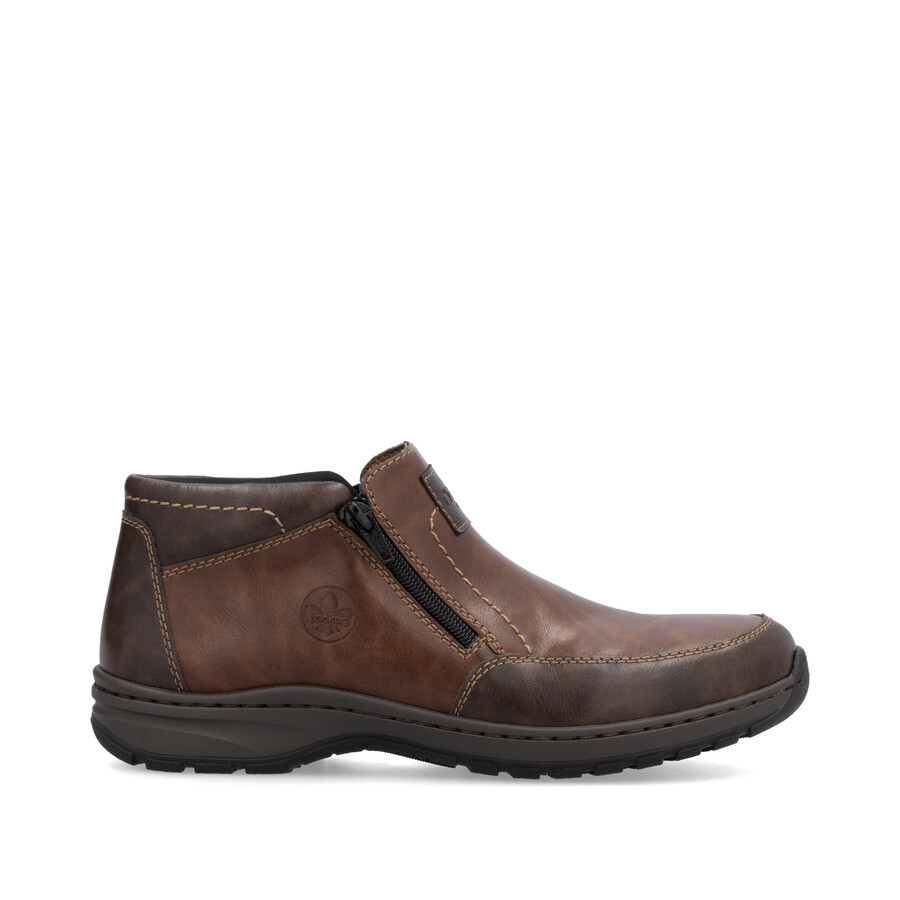 stivali marroni con cerniera per uomo rieker 03352-24