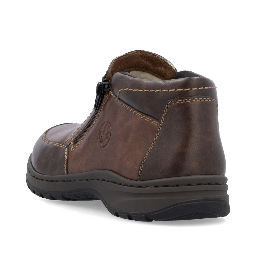 stivali marroni con cerniera per uomo rieker 03352-24