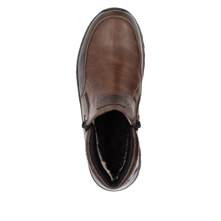 stivali marroni con cerniera per uomo rieker 03352-24