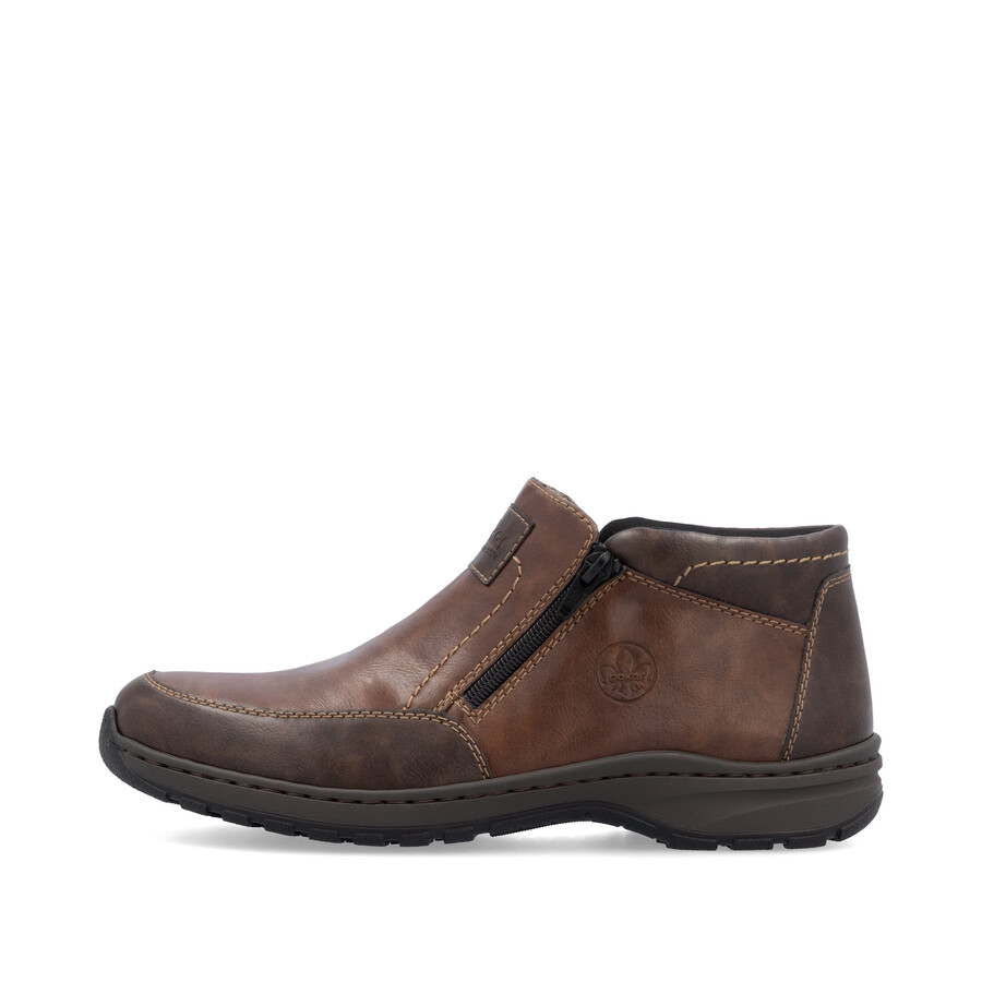 stivali marroni con cerniera per uomo rieker 03352-24